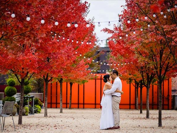10 Fall Wedding Color Palettes with Matched Wedding Invitations - Clear Wedding Invites