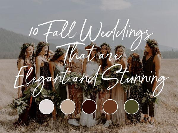 10 Fall Wedding Colors & Themes That are Elegant and Stunning