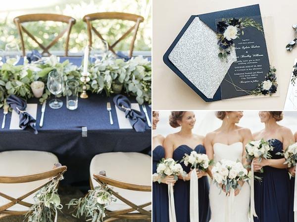10 Most Popular Navy Blue Wedding Color Palette Ideas For 2025