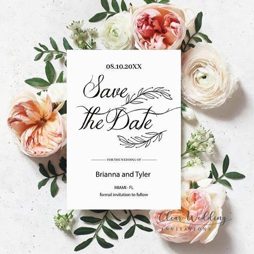 10 Unmatched DIY Wedding Save The Date Ideas | Clear Wedding Invites