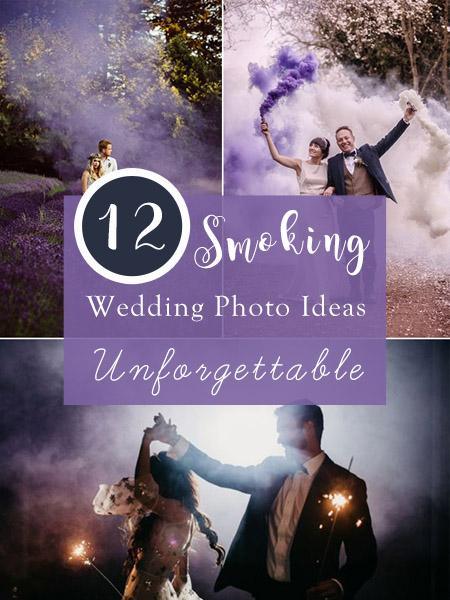 12 Colorful Smoke Bomb Wedding Ideas to Make Your Wedding Photos Unforgettable | Clear Wedding Invites