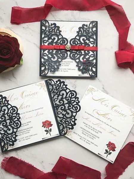 15 Disney Fairy Tale Themed Wedding Invitations Really Stand Out | Clear Wedding Invites