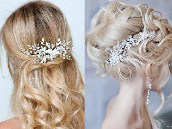 17 Most Jaw-dropping Wedding Hairstyle with Rhinestone Clips