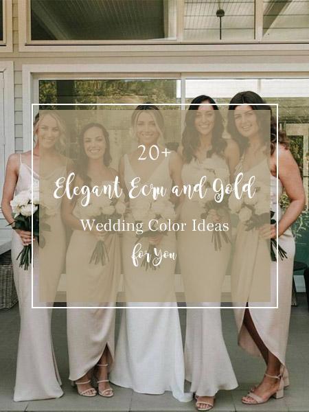 20+ Elegant Ecru and Gold Wedding Color Ideas for You | Clear Wedding Invites