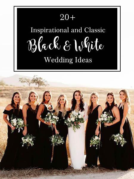 20+ Inspirational and Classic Black&White Wedding Ideas | Clear Wedding Invites