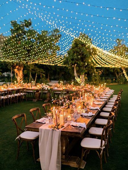 2022 Wedding Decor Trends: Fairy Lights Decoration Ideas | Clear Wedding Invites