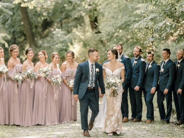 25+ Refined Dusty Rose and Navy Blue Wedding Color Ideas
