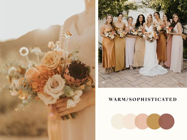 5 Warm and Cozy Wedding Color Palettes to Tie the Knot