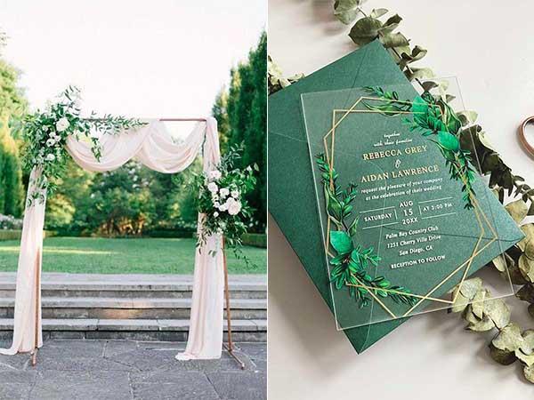 5 Adorned Greenery Garland Wedding Ideas for 2021/2022 | Clear Wedding Invites