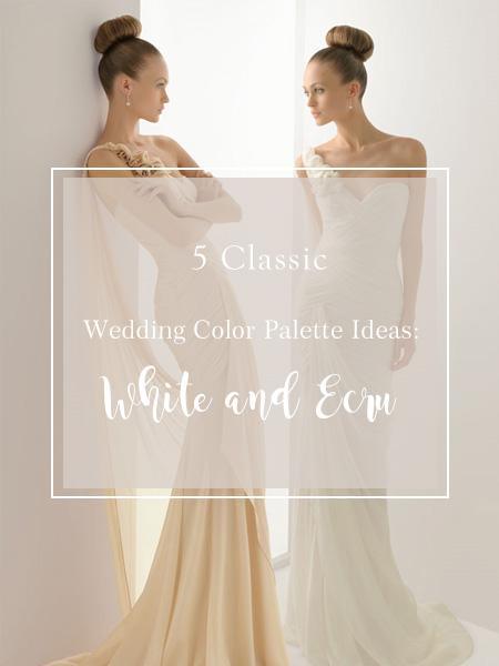 5 Classic Wedding Color Palette Ideas: White and Ecru | Clear Wedding Invites