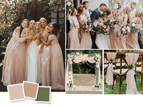 5 Romantic Blush Pink Wedding Color Palettes You Shouldn't Miss | Clear Wedding Invites