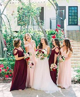 7 Inviting Fall&Winter Wedding Color Palettes With Burgundy&Blush | Clear Wedding Invites