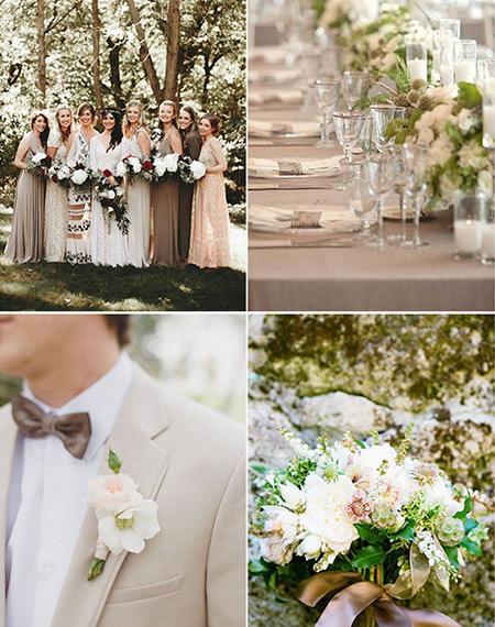 7 Organic Neutral Wedding Color Palettes to for Modern Brides | Clear Wedding Invites