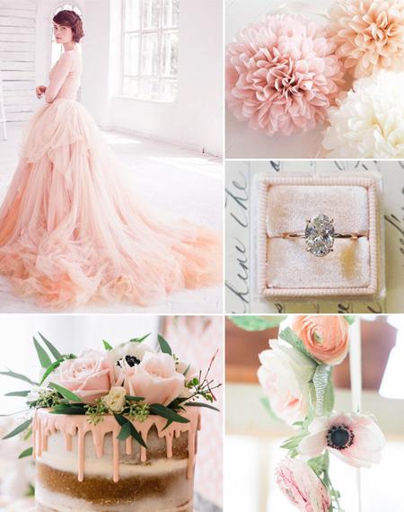 7 Trendy and Romantic Blush Pink Wedding Color Ideas | Clear Wedding Invites