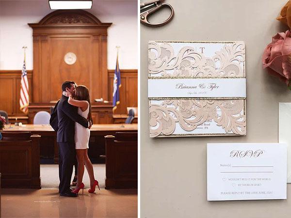7 Useful Tips for Planning Your Small & Intimate Courthouse Wedding | Clear Wedding Invites