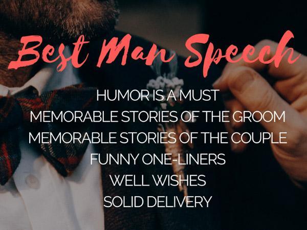 8 Examples Of Effective And Appropriate Best Man Speech Templates | Clear Wedding Invites