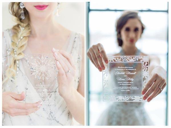 8 Popular Winter Wedding Invitations to Matching Your Styles & Themes | Clear Wedding Invites