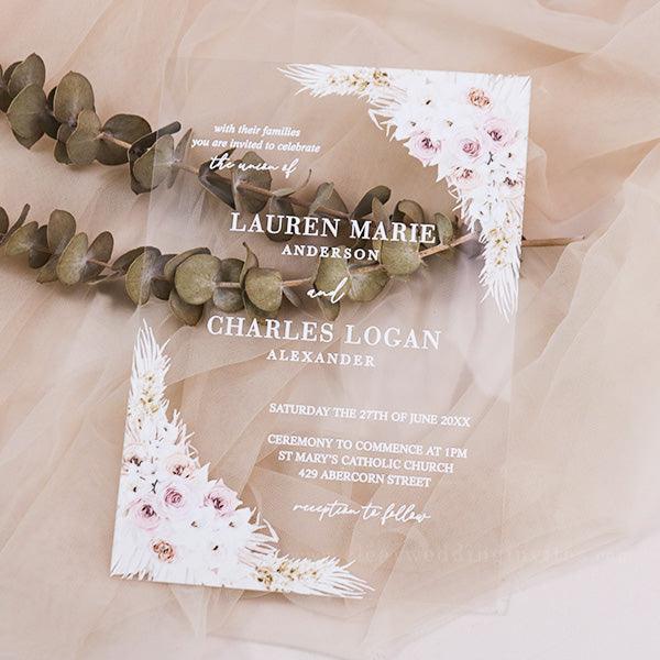 5 steps to make acrylic wedding invitations for your big day - Clear Wedding Invites