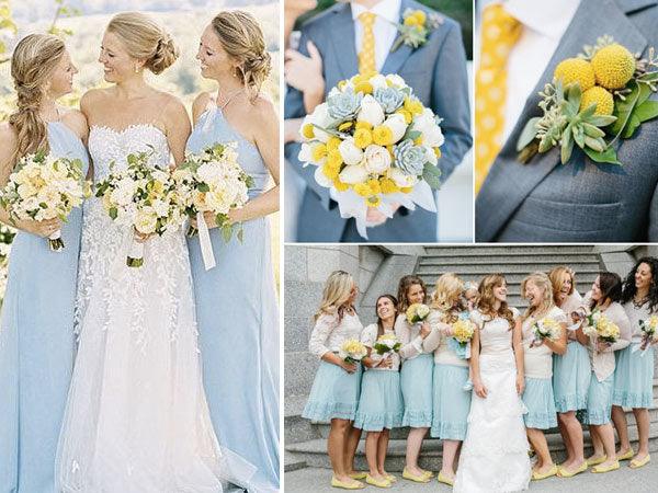 Celebrate Family-Centric Wedding with Blue and Yellow Palette