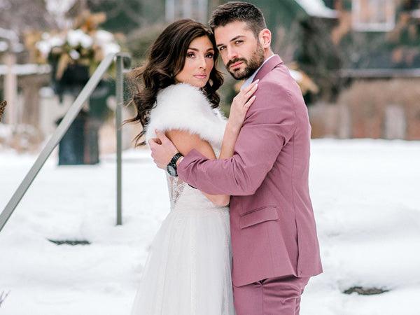 Top 8 Rose Pink Winter Wedding Ideas