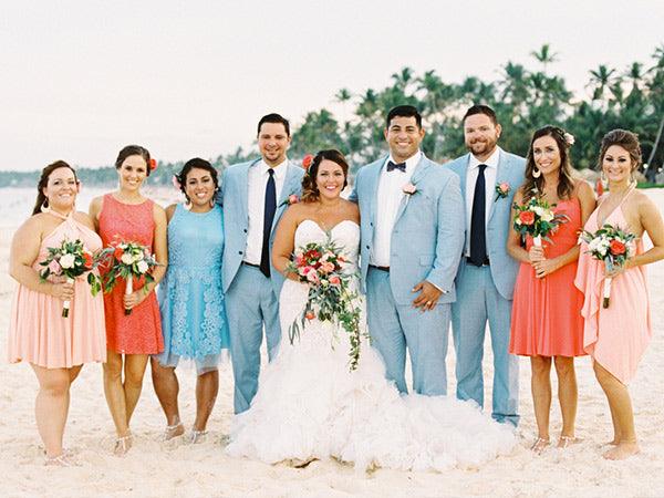 Free-spirited Coastal Mountain Spanish Wedding with Blue Hues