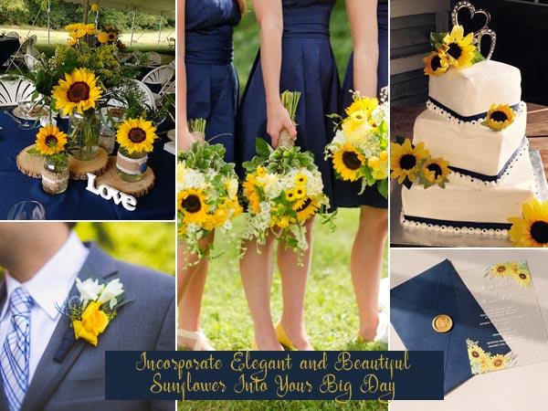 Incorporate Elegant and Beautiful Sunflower Into Your Big Day