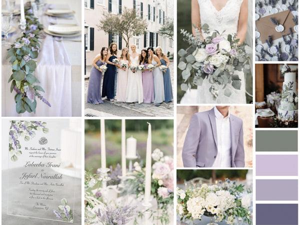 Lilac, Dusty Mauve and Sage Wedding Color Ideas for Early Spring