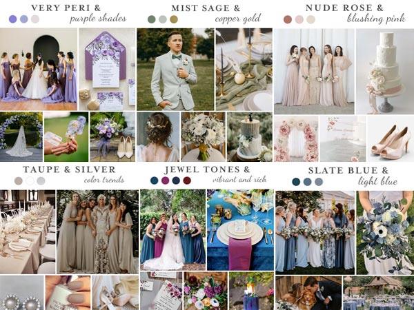 Top 10 Inspiring Wedding Color Trends for 2022 Couples