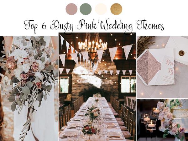 Top 6 Wedding Themes to Match with Dusty Pink Wedding Color