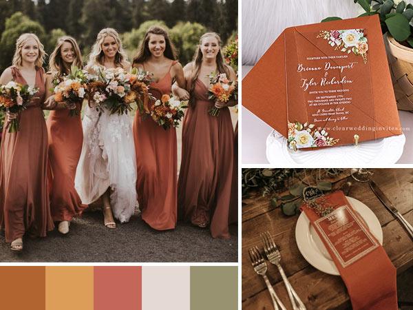 Trends for 2023-Different Rust-Colored Wedding Palettes to Inspire