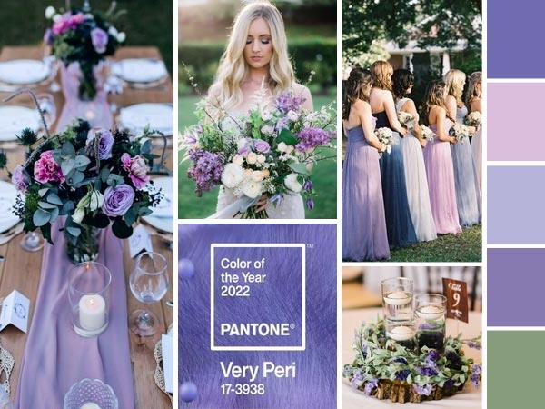 Very Peri Wedding Ideas Inspired By Pantone Color of the Year 2022