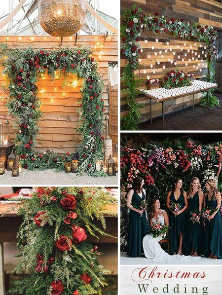 A Red and Green December Winter Wedding Ideas to Inspire | Clear Wedding Invites