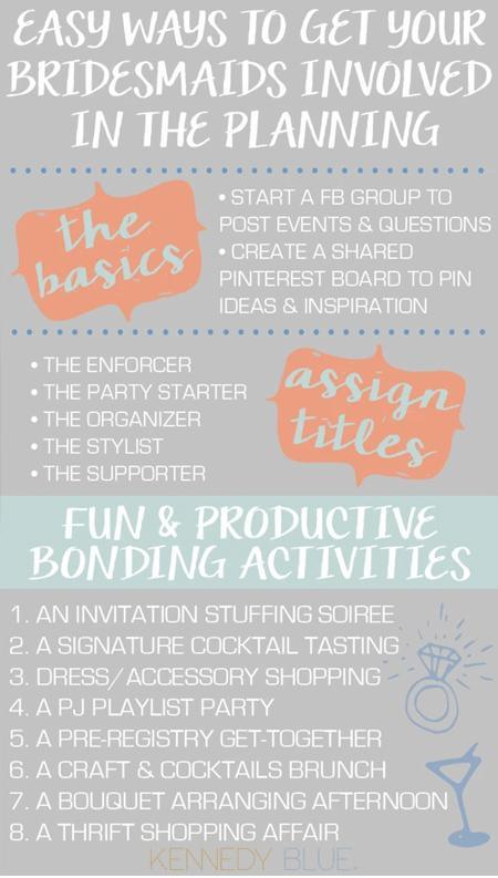 Acceptable & Unacceptable Tasks to Ask of Your Bridesmaids | Clear Wedding Invites