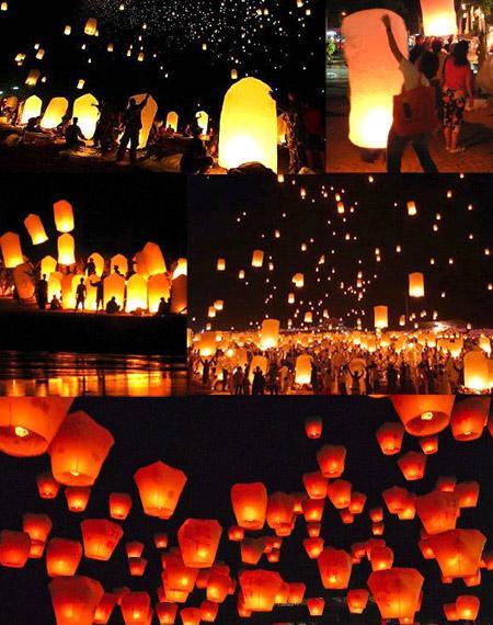 Amazing Ways to Decorate Outdoor Weddings with Floating Lanterns | Clear Wedding Invites