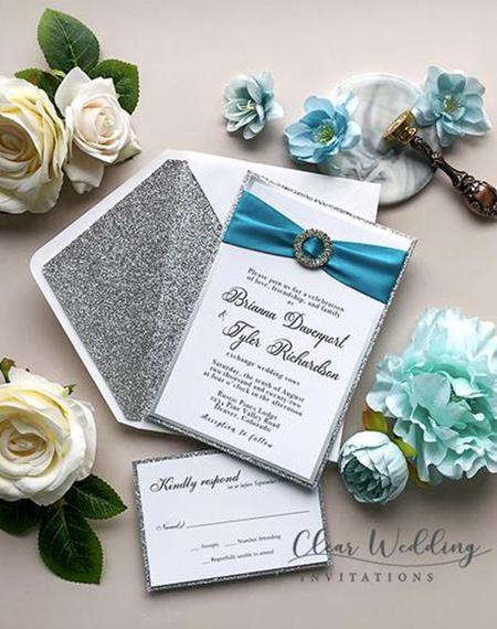 Choose Pretty Winter Wedding Invitations Bring Romantic Feeling for You | Clear Wedding Invites