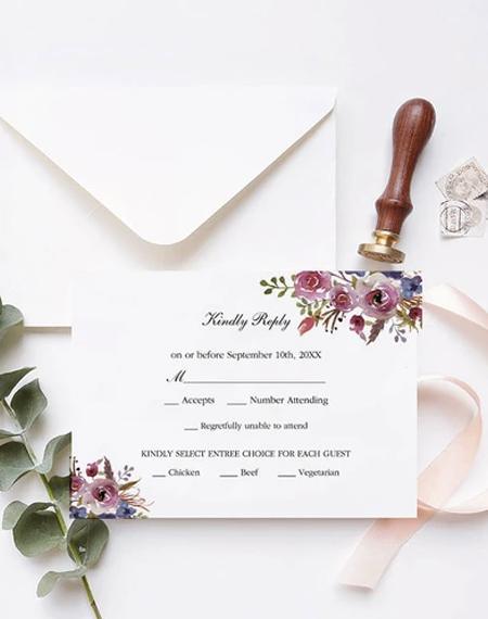 How to Order Response Cards along with the Wedding Invitations | Clear Wedding Invites
