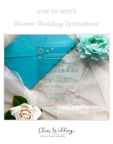How to Write Winter Wedding Invitations Wording | Clear Wedding Invites