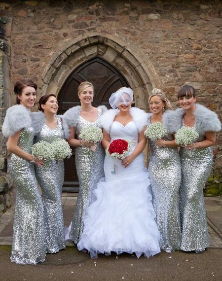 Silver and White Theme and Invites for a Winter Wedding | Clear Wedding Invites