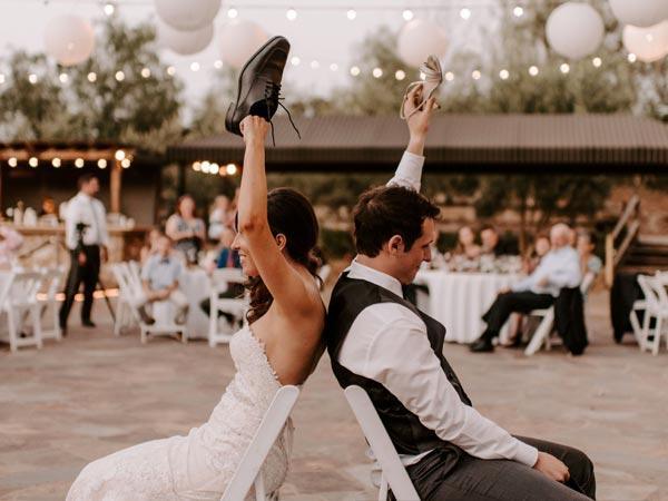 Top 100 Funny Wedding Shoes Questions to Ask the Couple | Clear Wedding Invites