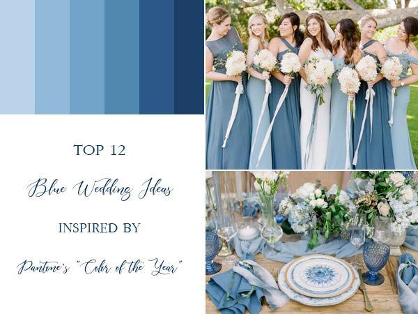 Top 12 Blue Wedding Ideas Inspired By Pantones Color Of The Year Clear Wedding Invites 3615