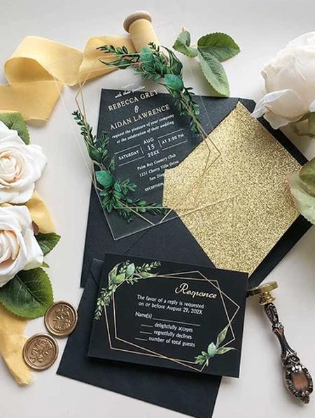 Top 5 Bright Tropical Wedding Invitations For A Destination Wedding | Clear Wedding Invites