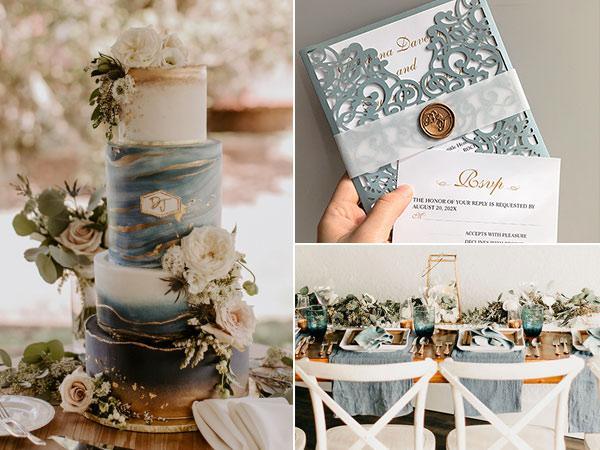 Top 8 Inspirational Dusty Blue Color Combinations for 2022 Wedding | Clear Wedding Invites