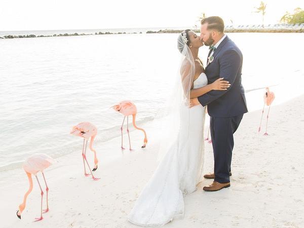 Tropical Flamingo Wedding Ideas for Floridian Nuptials | Clear Wedding Invites