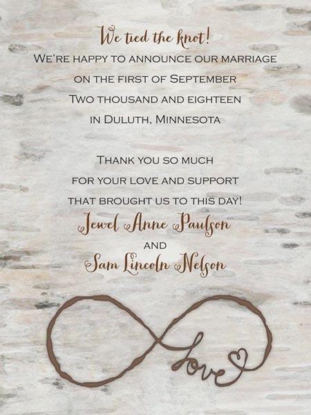 Wedding Announcement Wording Ideas That You’ll Need | Clear Wedding Invites