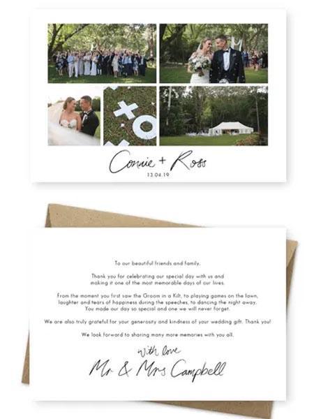 What Can You Say on a Thank-you Card about Money or Cash | Clear Wedding Invites