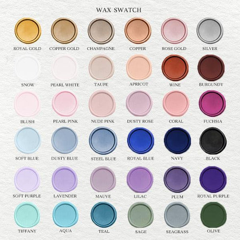 Monogram wax seal stickers 25mm for vellum pockets/invitations/envelopes CWIWAXM