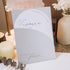 Modern Minimal Silver Script Arch Shape Foil Invitation CWIFI05 - Clear Wedding Invites