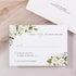 Greenery White Floral Gold Geometric Wedding Invitation CWIV44