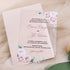 Dusty Pink Roses Floral Acrylic Clear Wedding Invitations CWIA61