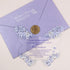 Unique butterfly shape clear acrylic birthday invitations with foil envelopes CWIA295